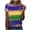 ❤139-Purple, variant on Xuyuer Happy Mardi Gras Shirt Womens Mardi Gras Day Heart Tshirt Tuesday Carnival Tee New Orleans Party Short Sleeve Casual Short Sleeve Tops Holiday Bleached Short Sleeve Tops