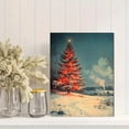 thumbnail image 2 of Qisvanset 12x16 Inch With Frame 2D Flat Wall Art Vintage Christmas Tree Print Holiday Home Wall Decor, 2 of 8