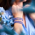 thumbnail image 2 of Italian Iris | Silver | Millefiori Wrap, 2 of 7