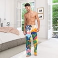 thumbnail image 6 of FORMRS Mens Pajama Pants with Pockets Sleepwear Lounge Bottoms Sizes S-2XL, Art Path, 6 of 7