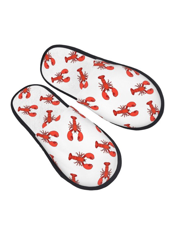House Slippers for Women Men - Shrimp Pattern No.J92 -2