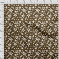 thumbnail image 3 of oneOone Georgette Viscose Brown Fabric Florals Craft Projects Decor Fabric Printed By The Yard 42 Inch Wide, 3 of 4
