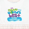 thumbnail image 4 of Inktastic Hvac Technician Daddy Girls Baby Dress, 4 of 5