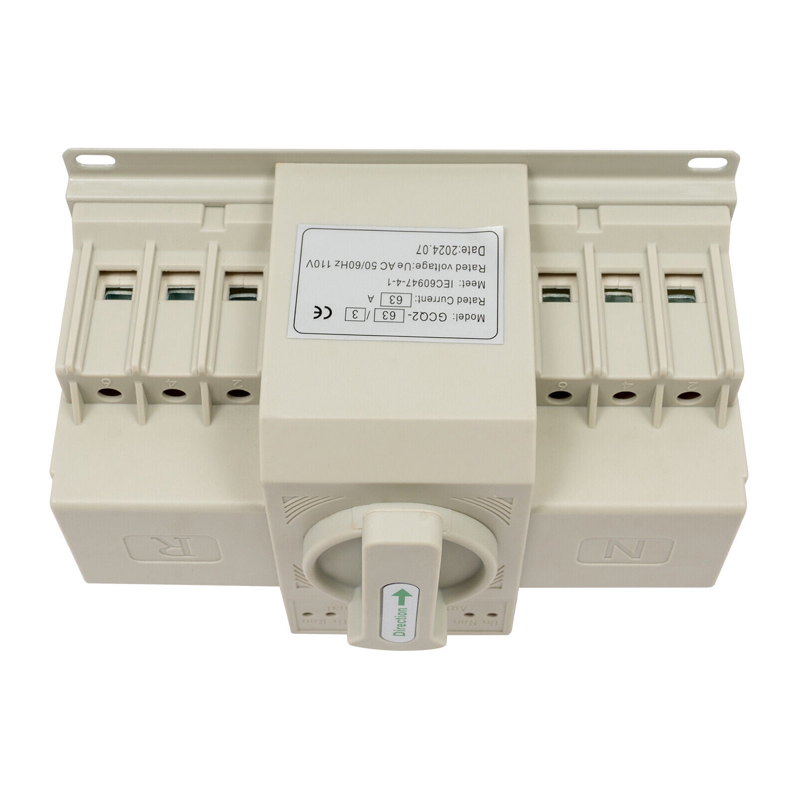 Dual Power Automatic Transfer Switch, 110V AC Double Power Switch, Automatic Transfer Switch Screw Mounting