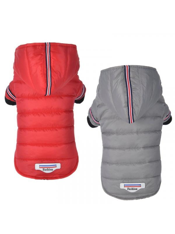 Topumt Pet Dog Cat Waterproof Hooded Jacket Jumpsuit Clothes Winter Plus Size Rain Coat