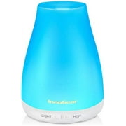 InnoGear Essential Oil Diffuser, Upgraded Diffusers for Essential Oils Aromatherapy Diffuser Cool Mist Humidifier with 7 Colors Lights 2 Mist Mode Waterless Auto Off for Home Office Room, Ba