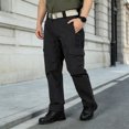 thumbnail image 6 of Multi Pocket Work Pants Mens Cargo Trousers Straight Leg Utility Pants Solid Color Casual Hiking Pants Long Pants for Men, 6 of 6