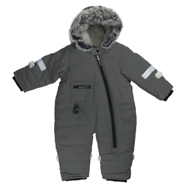 Blue Banana Neutral Snowsuit 1 Piece Charcoal Walmart