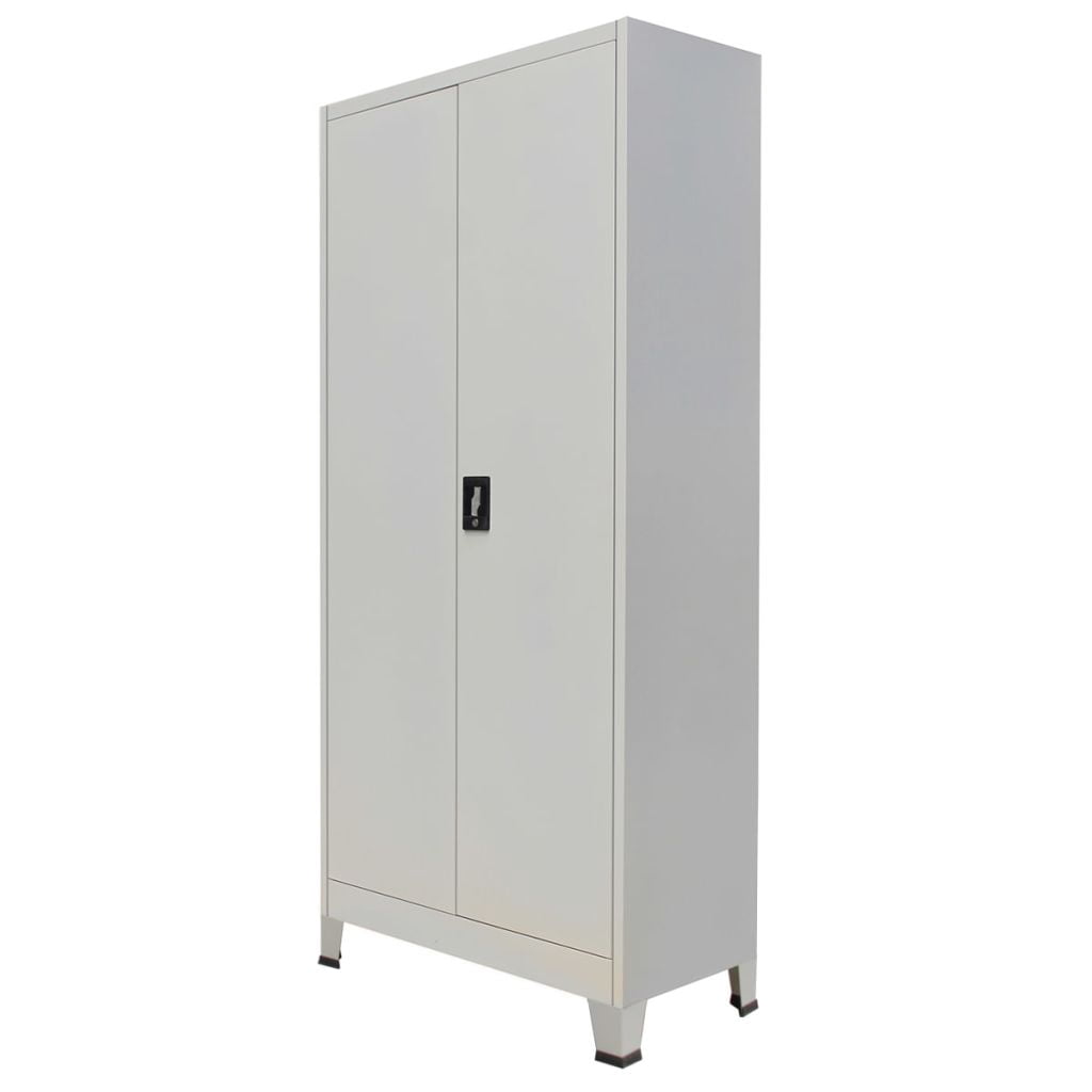 Lowestbest Locker Steel Cabinet With 2 Doors File Cabinet With Storage Shelves For Garage And Utility Room Walmart Com Walmart Com