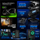 thumbnail image 3 of PC Gamer Xtreme PC Gaming NVIDIA GeForce RTX 5070 Ti AMD Ryzen 9 9900X 32GB DDR5 SSD 1TB Sistema Liquido WIFI Pitch Black gaming competitivo y streaming, 3 of 6