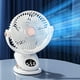 thumbnail image 5 of Clip de carga USB en ventilador de 5 velocidades con ventilador de escritorio con luz LED para oficina en casa, 5 of 9