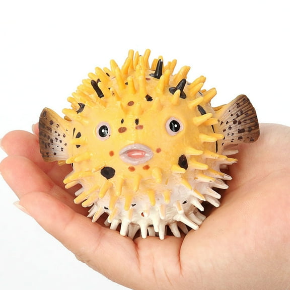 Supvox 1Pc Marine Organism Model Porcupine Fish Toy for Marine Animal Enthusiasts as Desktop Decor
