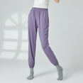 thumbnail image 3 of TYGHBN Women's Casual Pants Classical Dance Trousers Wide Legged Straight Pocket Long Pants Gymnastics Practice Exercises Dance Training Leg Binding Pants Women Casual Pants plus Size Womens Business, 3 of 6