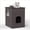 Coffee Brown, variant on Peispie Cat Perches End Table with Drawer, Indoor Cat House Furniture with Enclosed Cat Condo and Perch, Wooden Cat Side Table for Bedroom Living Room, Coffee Brown