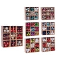 thumbnail image 5 of Juego de decoraciones navideñas inastillables, 99 Uds., bolas de árbol para vacaciones, boda, fiesta, adorno de temporada, 5 of 5
