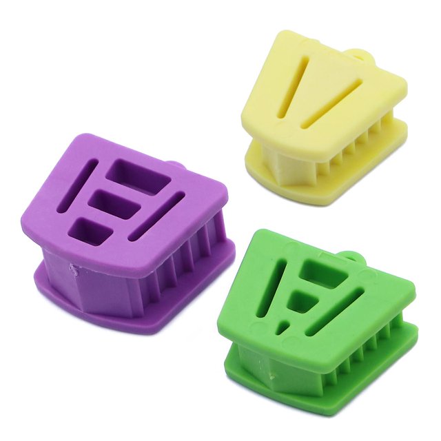 3 Pcs/pack Tools Kids Mouth Bite Blocks Tongue Bite Blocker Teeth Mouth Prop Bite Block
