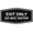 Black, variant on Signs ByLITA Fancy Exit Only Do Not Enter Sign - Laser-Engraved Lettering | Durable ABS Plastic | Vibrant Colors | Powerful Foam Tape (Black / Silver) - Small