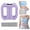 Purple, variant on Multifunctional Full-Body Fascia Ring, Electric Deep Tissue Vibration Massager with 5 Intensity Levels & 3 Smart Modes, Cordless Fascia Ring with Belt for Waist Belly Legs Back Massage, Purple