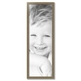 thumbnail image 2 of ArtToFrames 15" x 46" Aged White Gold Picture Frame, 15x46 inch Silver Wood Poster Frame (WOM-2036),  Pack, 2 of 7