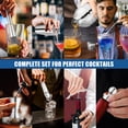 thumbnail image 3 of Vesteel 13-Piece Cocktail Shaker Set, Mixology Bartender Kit with Bamboo Stand, Bar Tool Set for Cocktail with Shaker, Jigger & Muddler, Bar Set, 3 of 8