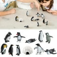 thumbnail image 2 of kjfeif Penguin Figurines Toy Playset Mini Penguin Toy Set Realistic Penguin Cake Topper Small Penguin Action Figures Animal Educational Toys for Kids Birthday Gifts, 2 of 9