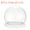 White, variant on 3"x4" Round Glass Display Dome Cloche Tabletop Display Ball Bell Jar for Plants Candles, Black