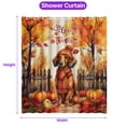 thumbnail image 5 of Happy Thanksgiving Dachshund Give Thanks Fall Beanie Scarf Welcome Shower Curtain Wiener Dog Lover Gifts Idea Waterproof Bathroom Bathtub Curtain - 00020, 5 of 5