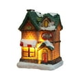 thumbnail image 1 of Christmas Scene Houses Building House with Warm LEDs Light Batter-y Operated Christmas Ornamnet Gift, 1 of 8