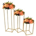 thumbnail image 4 of 3 PCS Gold Flower Stand, Floor Floral Decor Vase Column Stand for Wedding, 4 of 14