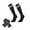 black1pairsoccershinguards socks, variant on YOPTOP Sport Soccer Shin Guards Youth with Soccer Socks Shin Pads Child Calf Protective Gear Girls Boys Toddler Kids Teenagers,M