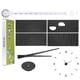 thumbnail image 5 of Uxcell 1-Pack Reloj de Pared 3D DIY, Reloj de Pared Sin Marco de 51" con 4 Números de Espejo Adhesivos para el Hogar, Negro, 5 of 6