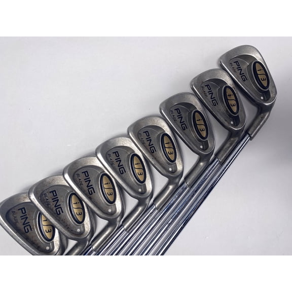 Pre-Owned Ping i3 Blade Iron Set 3-PW White Dot 3* Up Cushin JZ Regular Steel Mens RH