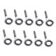 thumbnail image 5 of 10 Unids de Acero Inoxidable Guías de caña de pescar Macarena Conjunto para Barras de ángel de Barco Blanco, 5 of 8