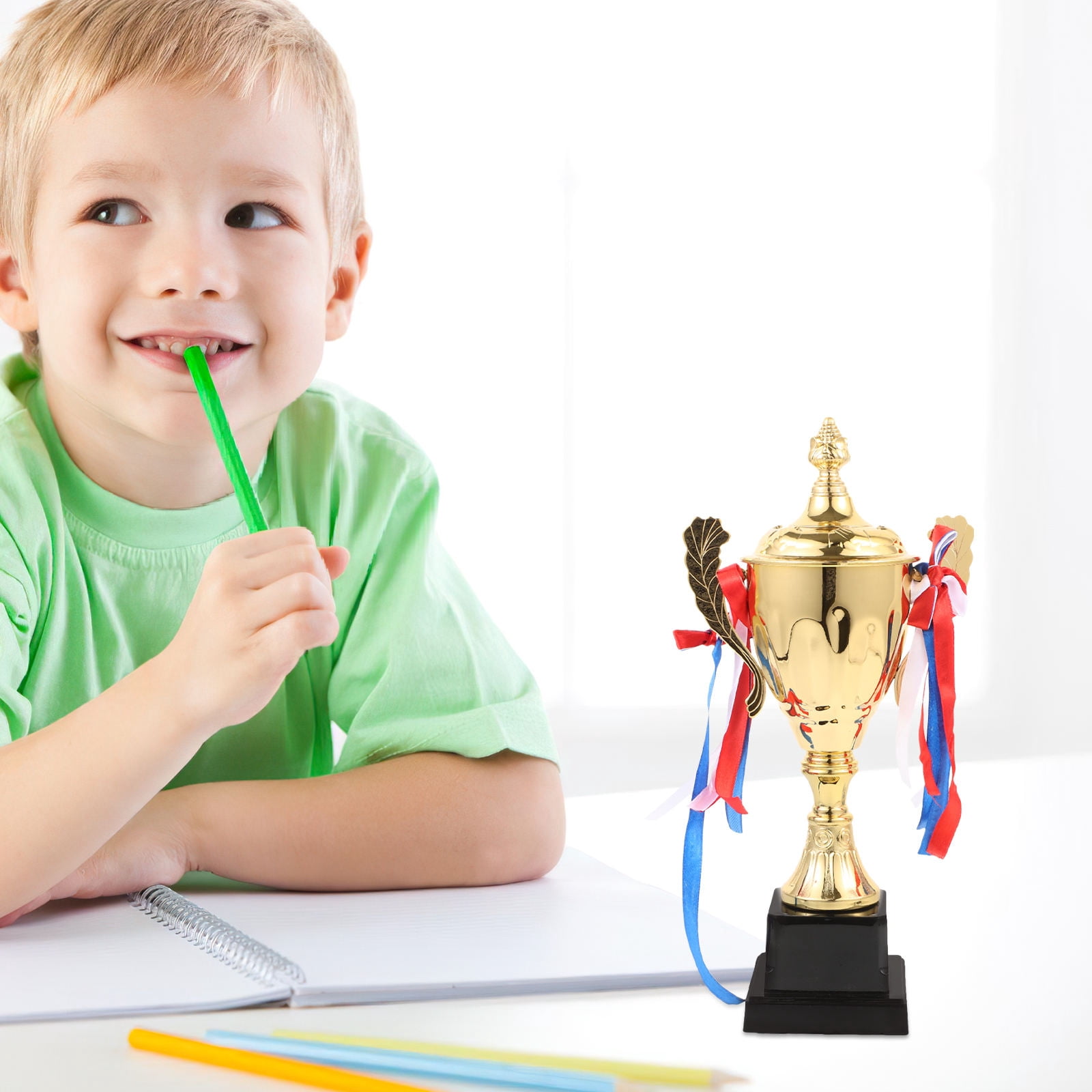 OUNONA Elegant Plastic Trophy Cup Multi-Purpose Award for Winning Prizes and Recognition