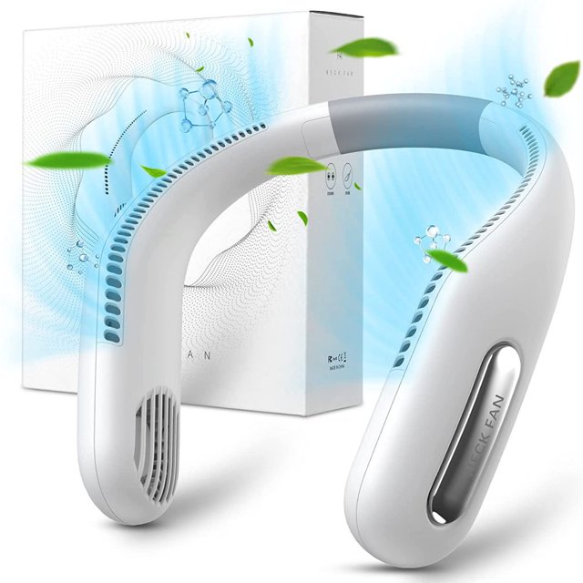 Toystoory Nuevo verano creatividad ventilador de cuello de refrigeración Personal USB recargable cuello ventilador portátil ajustable enfriador de aire Electrodomésticos Toystoory HA006434-00B