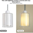 thumbnail image 2 of CHEERFUN Glass Pendant Light, Modern Pendant Lighting for Kitchen Island, Chrome Nickel Adjustable Mini Lamp, 2 of 8