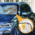 thumbnail image 3 of Yayeee Car Windshield Sun Shade Universal Fit Front Visor Protector, Yellow Leaves, 3 of 8