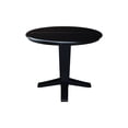 thumbnail image 6 of 36" Solid Wood Round Top Pedestal Dining Table with 12" Leaf - 30.1"H, 6 of 7