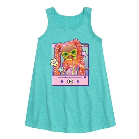 LOL OMG! Fashion Dolls - Play Dazzle Music - Toddler & Youth Girls A-line Dress