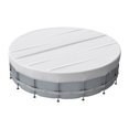 thumbnail image 1 of 1 protector de cubierta para piscina de 3,7 m, cubierta para jacuzzi, perfecto para piscina inflable, muebles de jardín (plateado) JM, 1 of 5