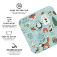 thumbnail image 4 of Disketp Christmas Winter Animals Funny Coasters,6 Pcs Leather Coasters With Holder, Perfect Housewarming Hostess Gifts,Protect Furniture From Water Marks Scratch And Damage, 4 of 9