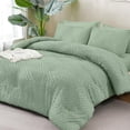thumbnail image 2 of ANGENIA 7 Pieces Oversized King Comforter Sets - Sage Green Bed in a Bag Oversized King Soft Fluffy Boho Tufted Bed Sets with Comforter, Sheets, Pillowcases & Shams, 2 of 7