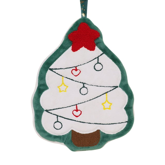 Lksixu Christmas Decorations Christmas Hand Towel With Hanging Loop Soft Absorbent Christmas Decorative Hand Towels For Bathroom Kitchen Xmas Decor for Holiday Party Wedding