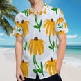 thumbnail image 5 of High Quality Hawaiian Shirts for Men Short Sleeve Aloha Beach Shirt Floral Summer Casual Button Down Shirts Blouses UA7EF7, 5 of 7
