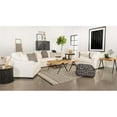 thumbnail image 3 of Pemberly Row Transitional Upholstered Fabric Sofa with Sloped Arms in White, 3 of 11