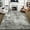 Gray, variant on Homore Modern Distressed Abstract Faux Wool Area Rug, 6' x 9', Brown