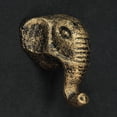 thumbnail image 7 of Zeckos Gold Cast Iron Elephant Head Cabinet Drawer Pulls Set of 6, 7 of 7