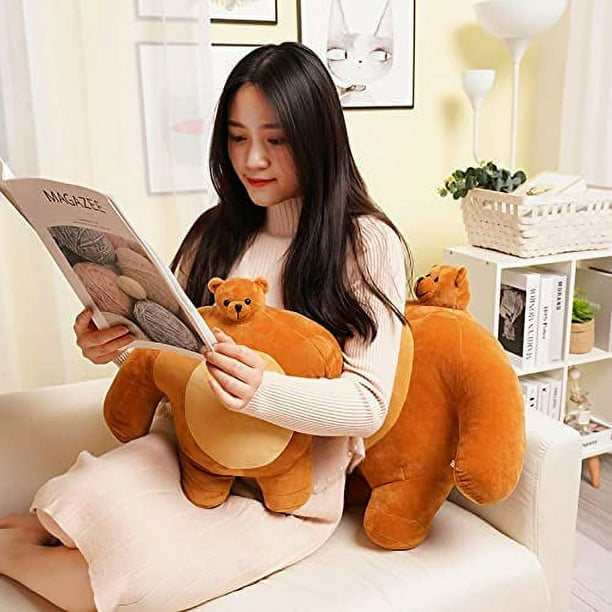 HOT Fat Bear Bear With Small Head Plush Fat Bear Doll Muscle