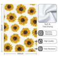 thumbnail image 3 of 2 Pcs Funny Kitchen Towels,White Sunflower Microfiber Dish Towels,Kitchen Tea Towels,Kitchen Towel Set (18" X 26"), 3 of 3