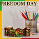 thumbnail image 4 of Tablón de anuncios Border Outus Juneteenth 21m Happy Freedom, 4 of 6